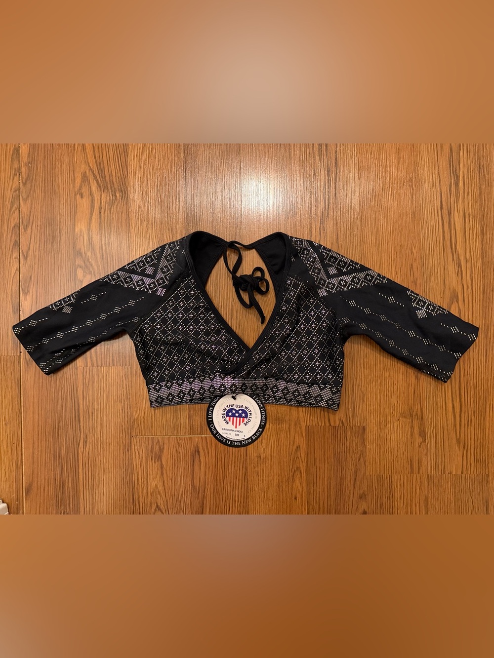 Melodia designs Carolina Choli black silver small